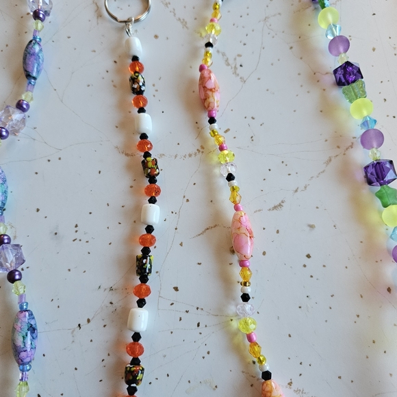 Ouija glass and crystal beaded Keychains. One of a kind. 12 different ones... - Picture 7 of 14